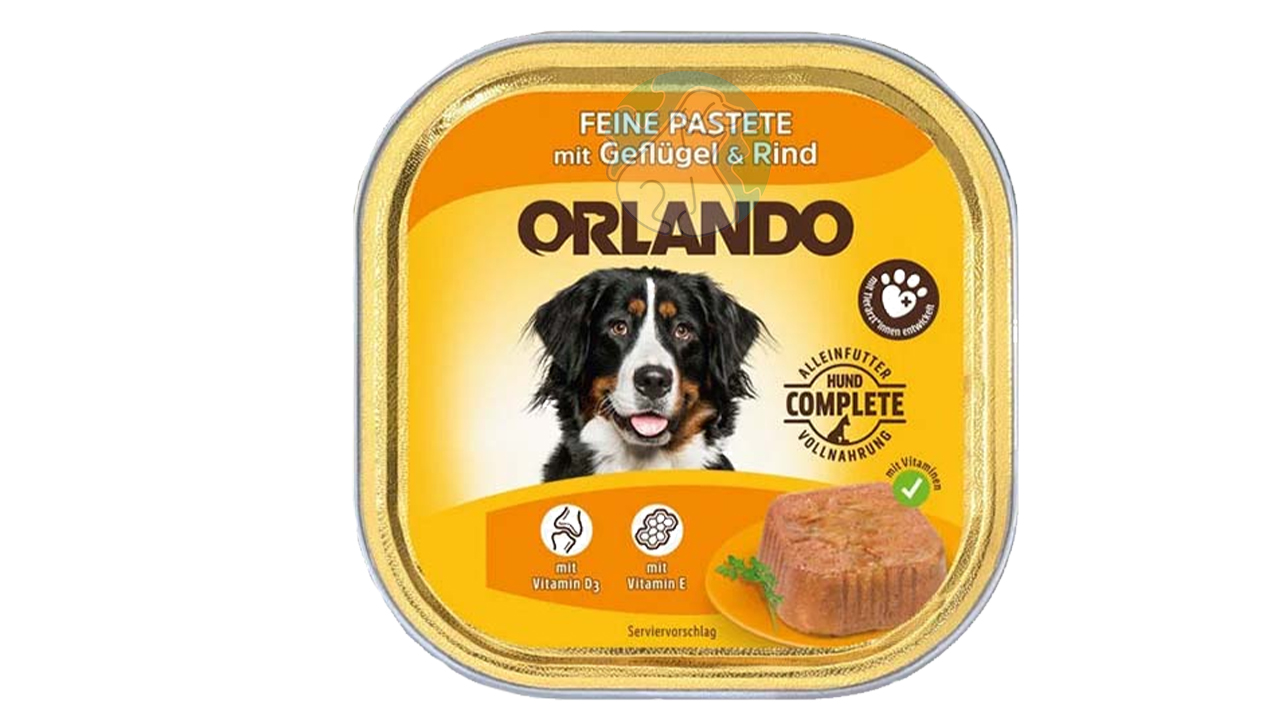 ووم سگ 300گرمی مرغ و گوشت Orlando
